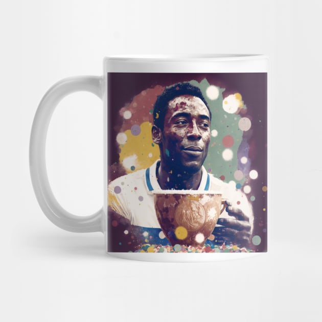 Pele holding the World Cup by yellowveggiez